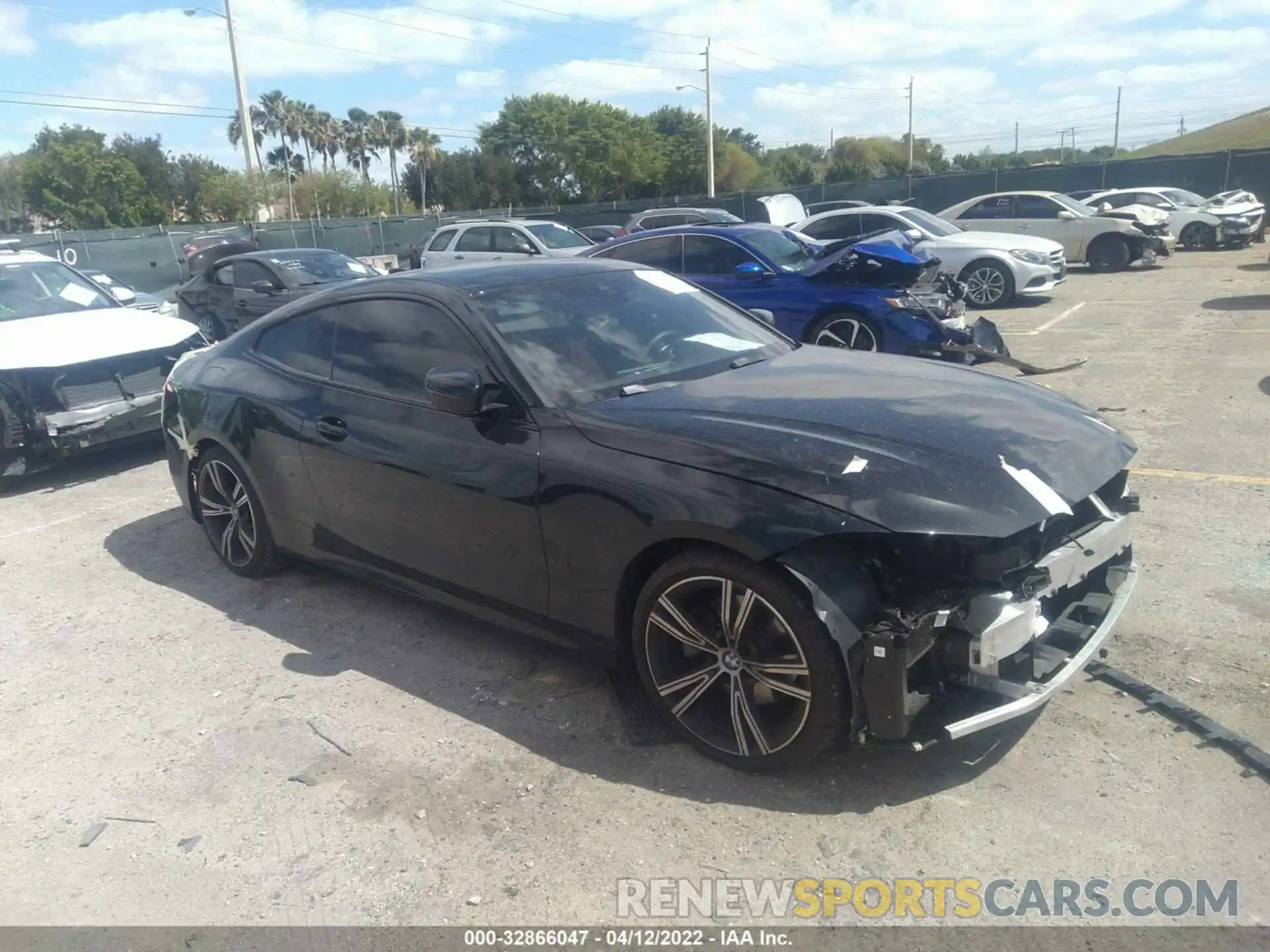 1 Photograph of a damaged car WBA53AP07MCF83129 BMW 4 SERIES 2021