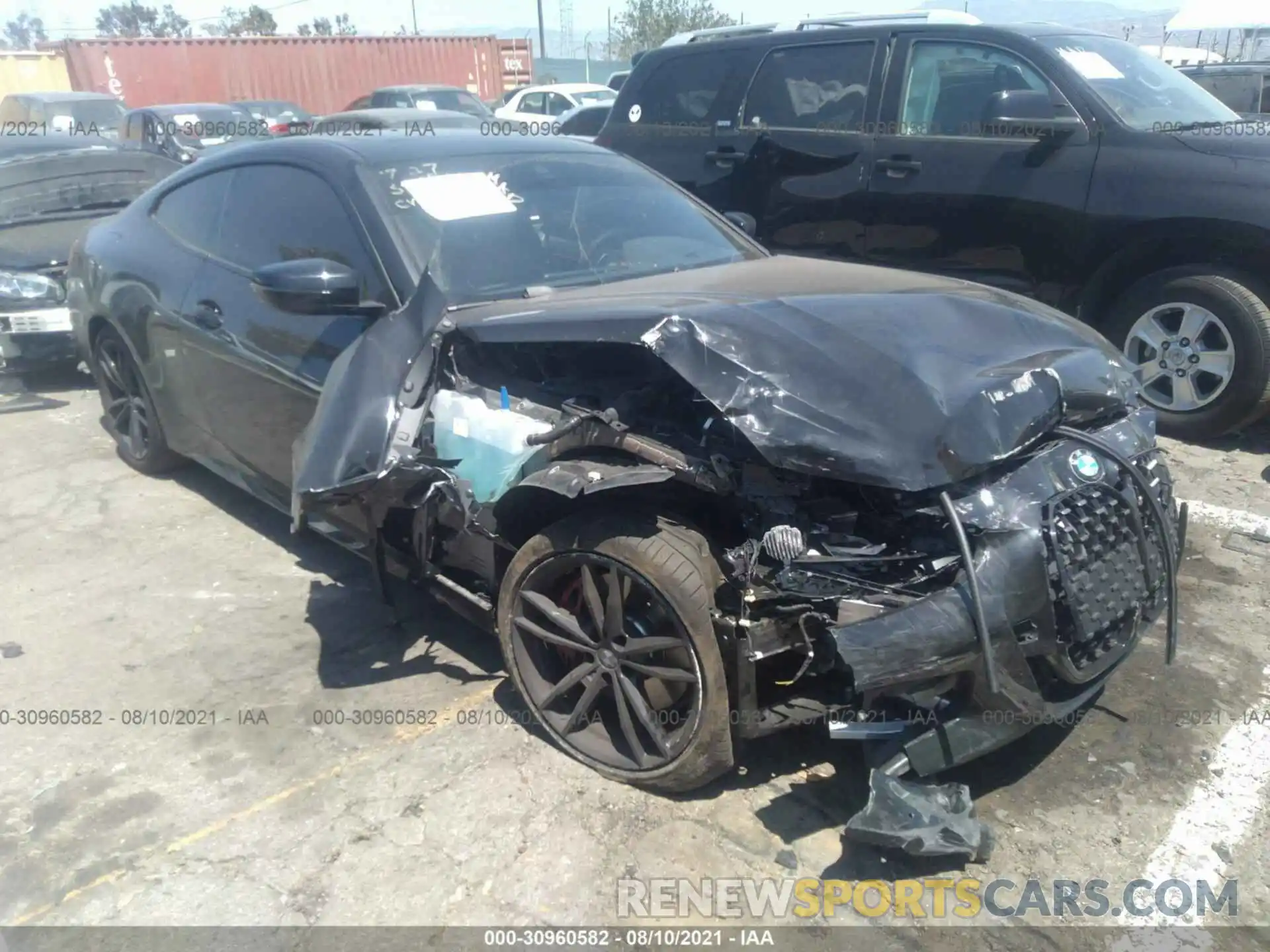 1 Photograph of a damaged car WBA53AP07MCG22768 BMW 4 SERIES 2021