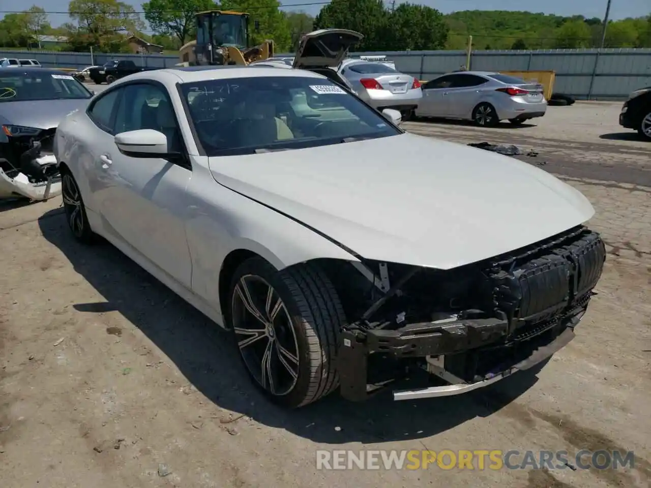 1 Photograph of a damaged car WBA53AP07MCG66012 BMW 4 SERIES 2021