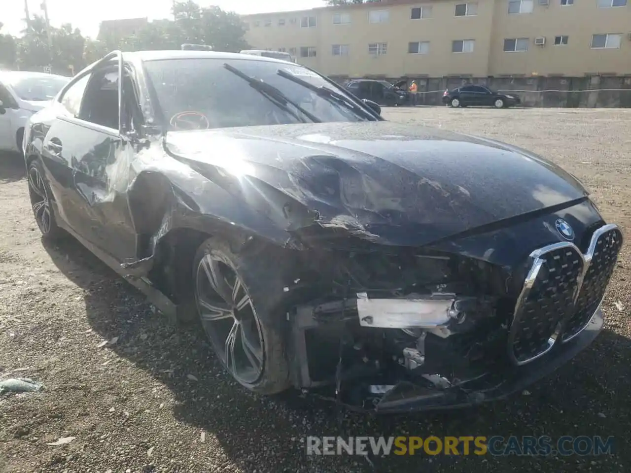 1 Photograph of a damaged car WBA53AP08MCE93214 BMW 4 SERIES 2021