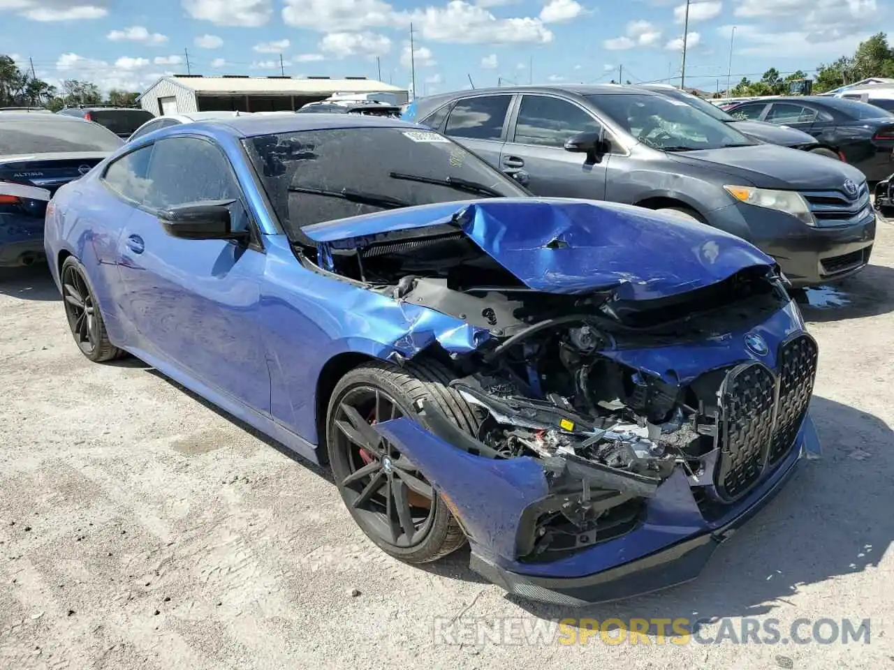 1 Photograph of a damaged car WBA53AP08MCF39219 BMW 4 SERIES 2021