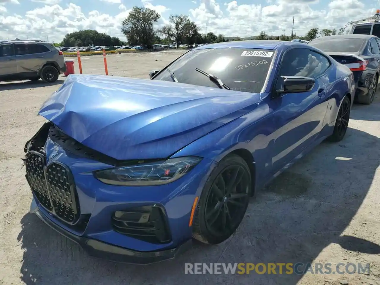 2 Photograph of a damaged car WBA53AP08MCF39219 BMW 4 SERIES 2021