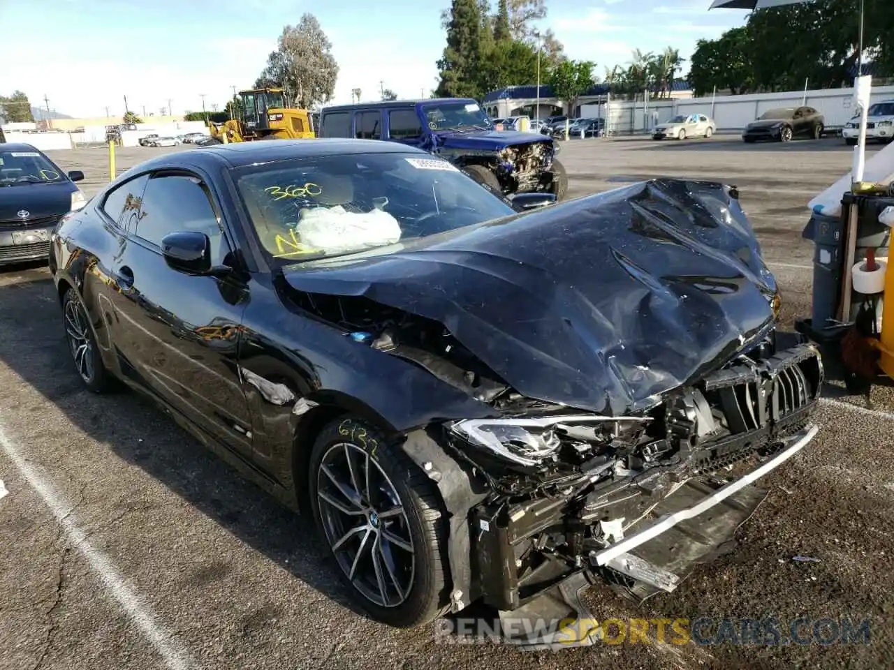 1 Photograph of a damaged car WBA53AP09MCF75985 BMW 4 SERIES 2021