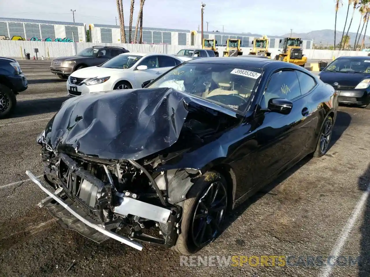 2 Photograph of a damaged car WBA53AP09MCF75985 BMW 4 SERIES 2021