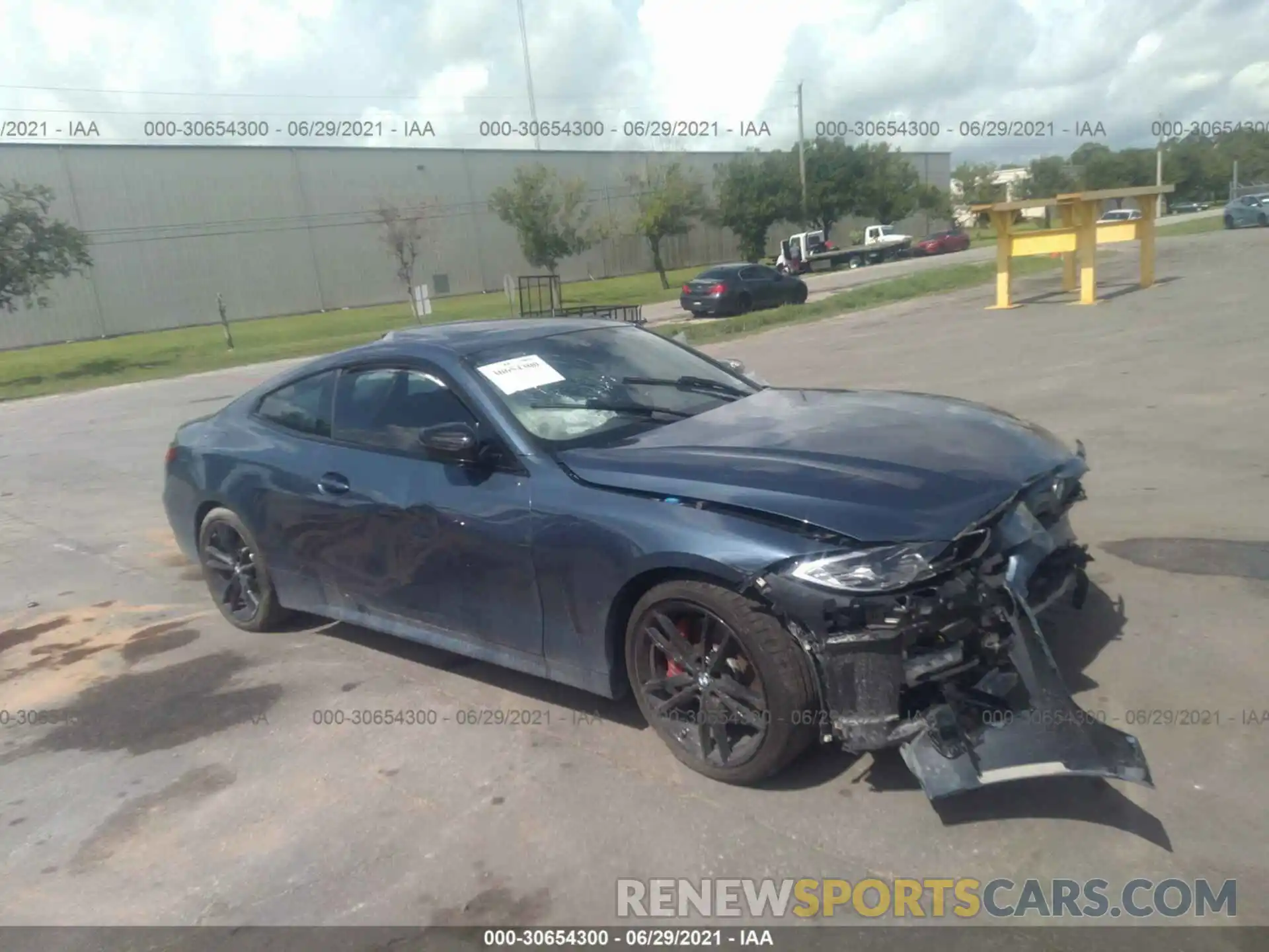 1 Photograph of a damaged car WBA53AP09MCG23291 BMW 4 SERIES 2021