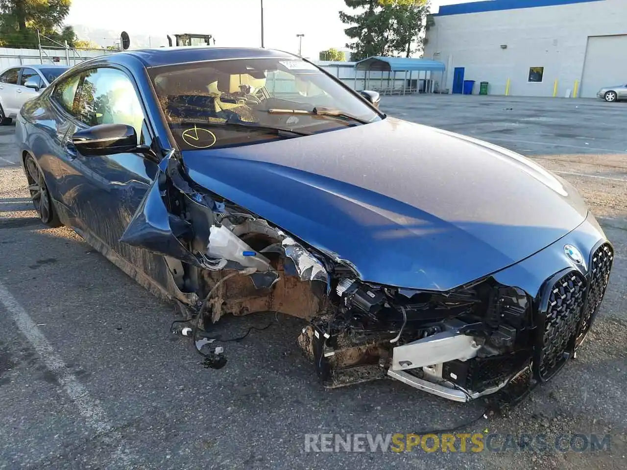 1 Photograph of a damaged car WBA53AP09MCG39488 BMW 4 SERIES 2021