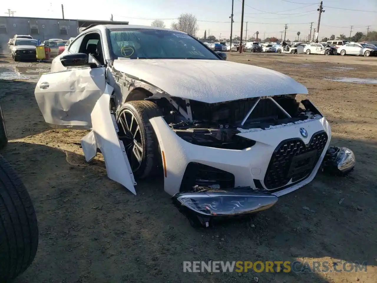 1 Photograph of a damaged car WBA53AP0XMCG40066 BMW 4 SERIES 2021