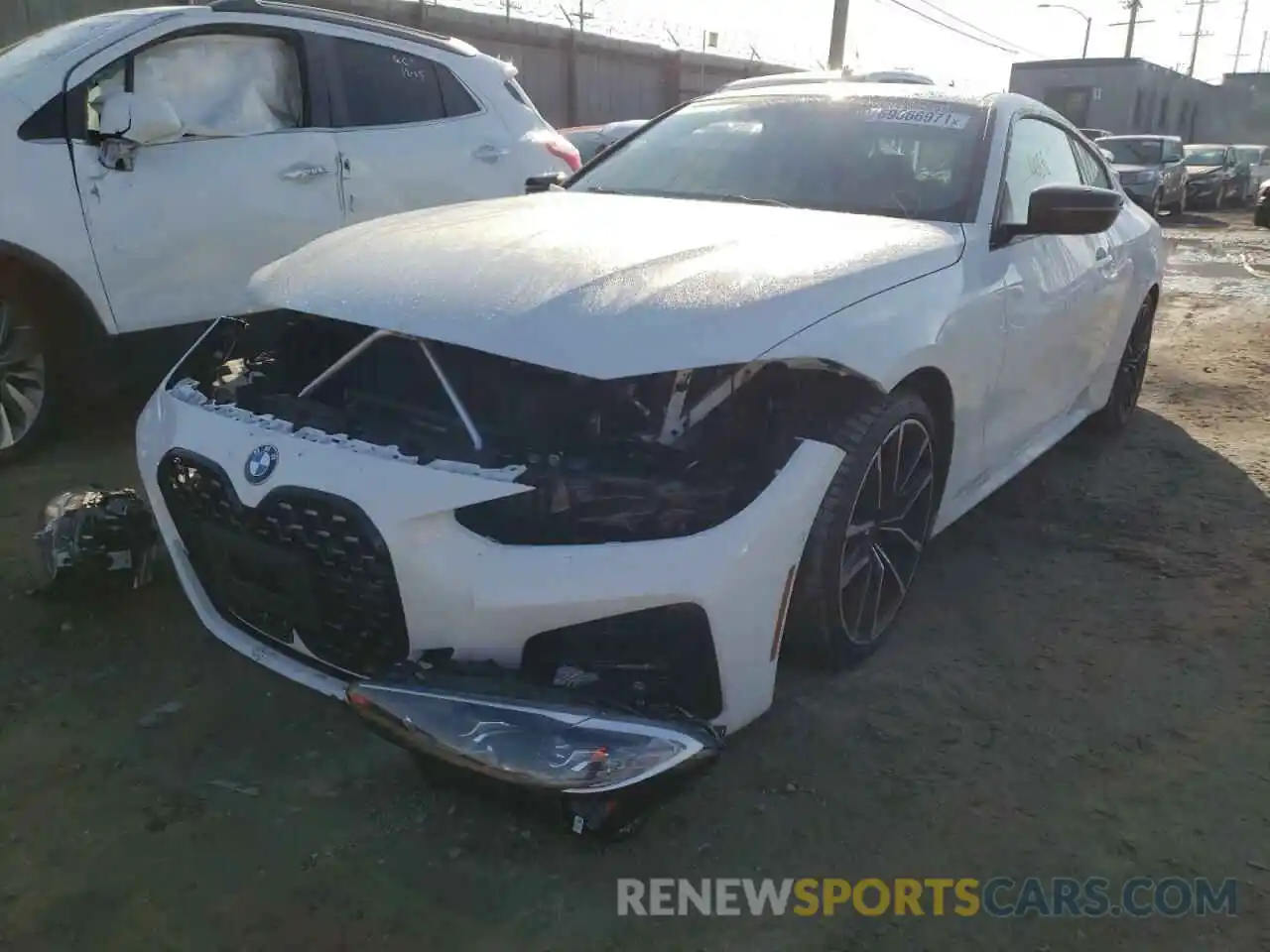 2 Photograph of a damaged car WBA53AP0XMCG40066 BMW 4 SERIES 2021