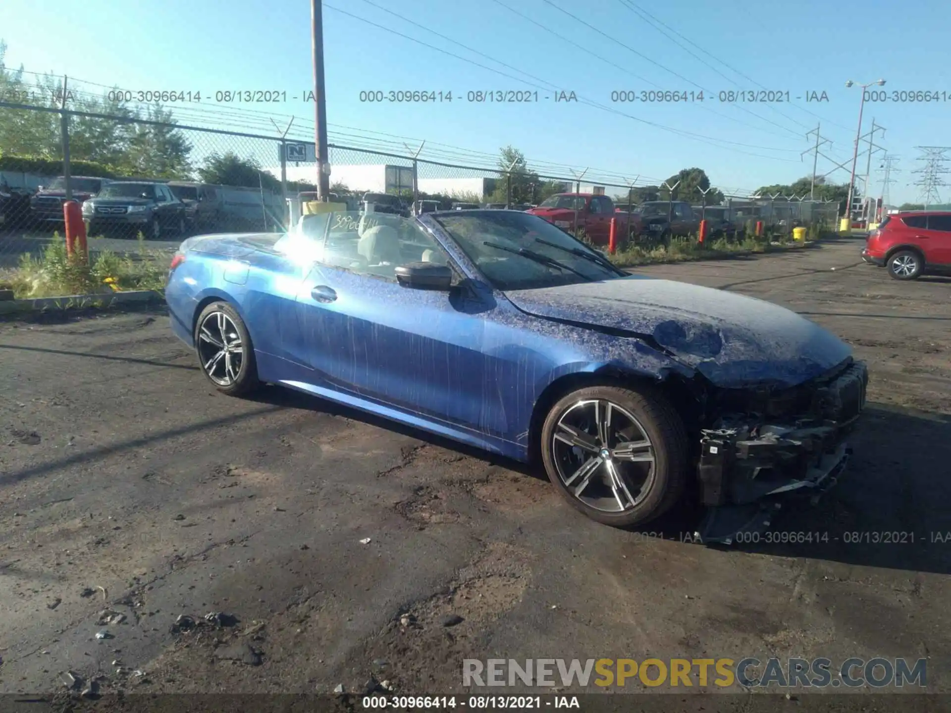 1 Photograph of a damaged car WBA53AT02MCG33537 BMW 4 SERIES 2021