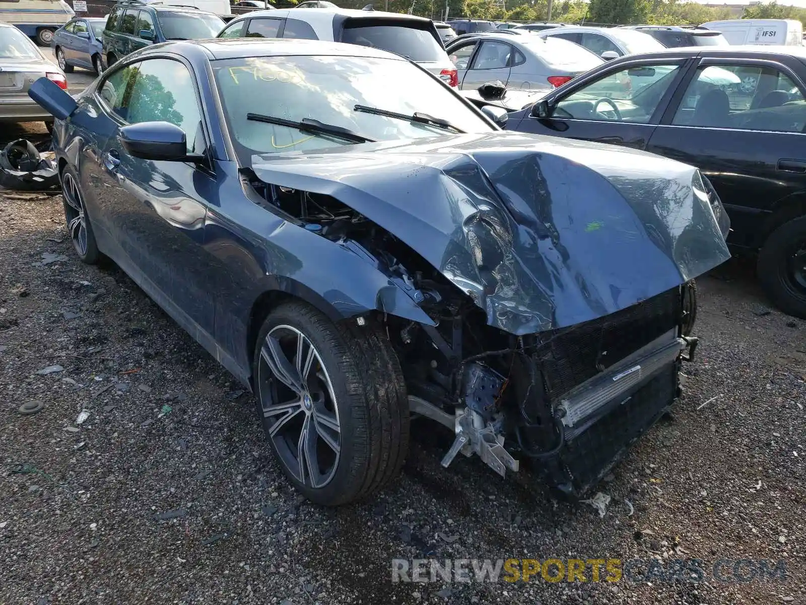 1 Photograph of a damaged car WBA73AP00MCF41426 BMW 4 SERIES 2021