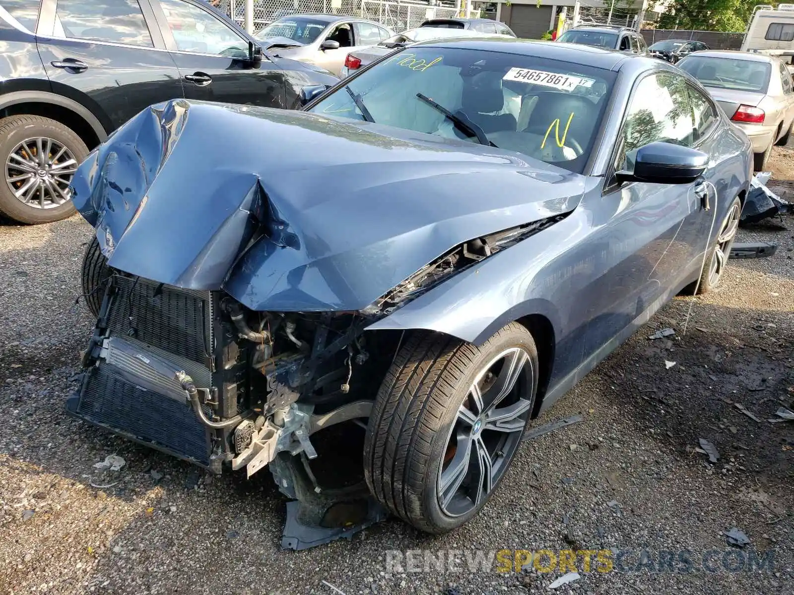 2 Photograph of a damaged car WBA73AP00MCF41426 BMW 4 SERIES 2021