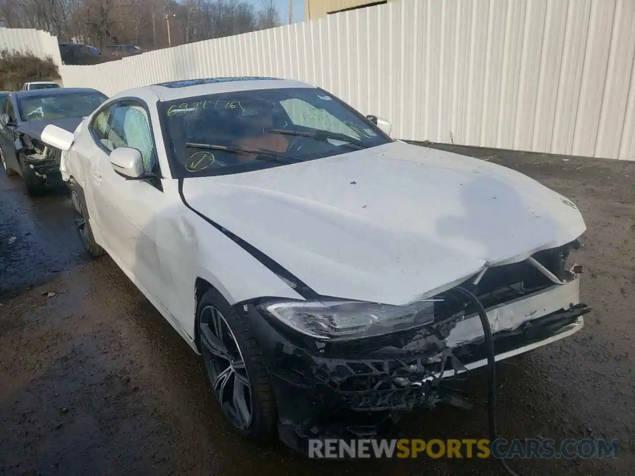 1 Photograph of a damaged car WBA73AP00MCF55262 BMW 4 SERIES 2021