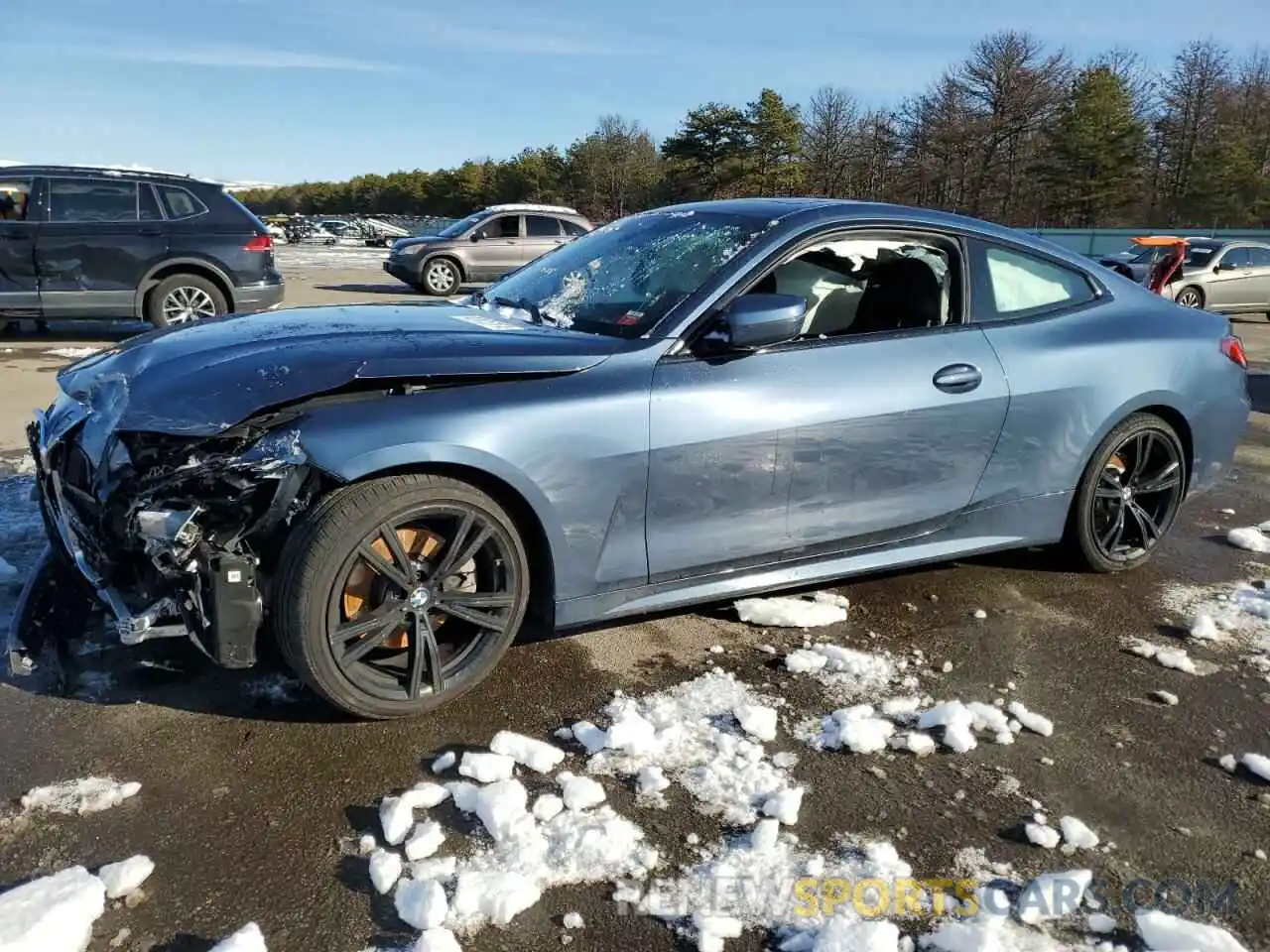 1 Photograph of a damaged car WBA73AP01MCG90735 BMW 4 SERIES 2021