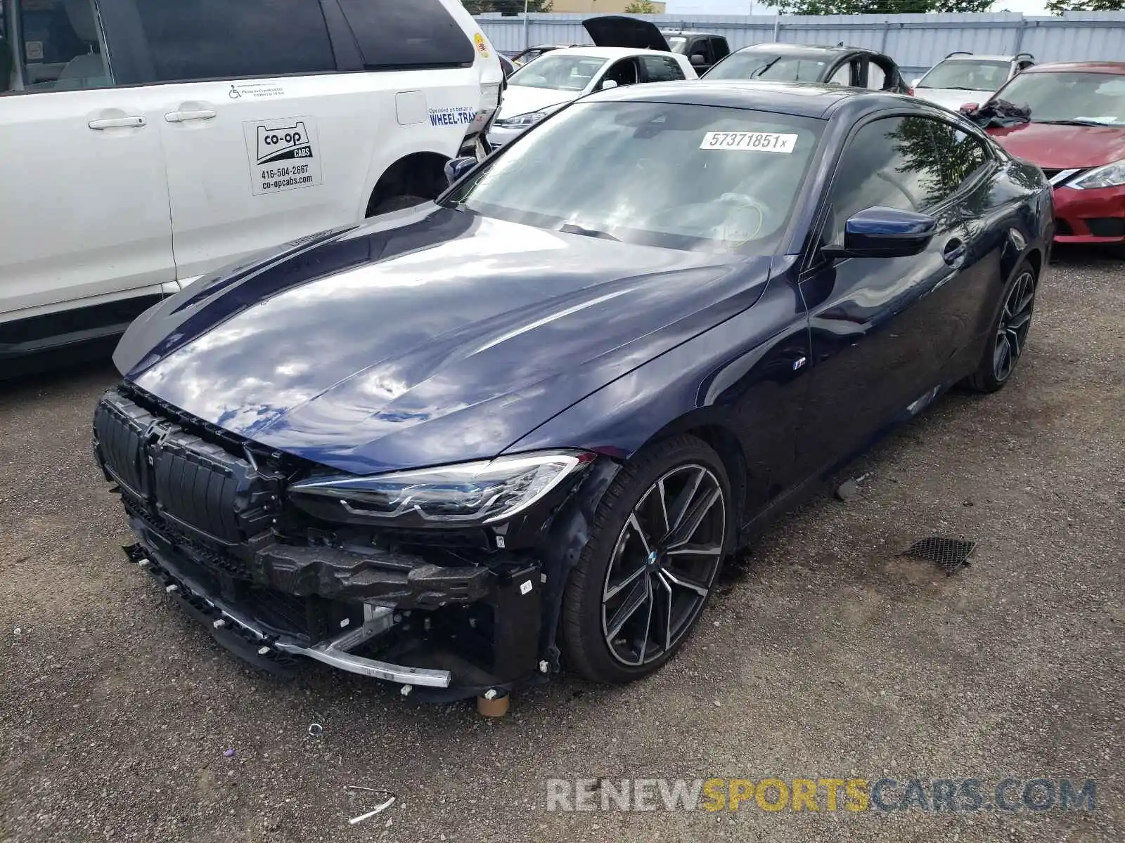 2 Photograph of a damaged car WBA73AP02MCF57773 BMW 4 SERIES 2021