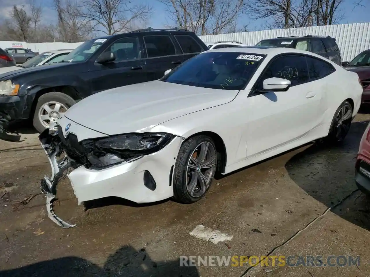 1 Photograph of a damaged car WBA73AP02MCG33377 BMW 4 SERIES 2021