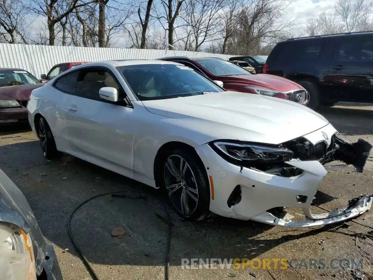 4 Photograph of a damaged car WBA73AP02MCG33377 BMW 4 SERIES 2021