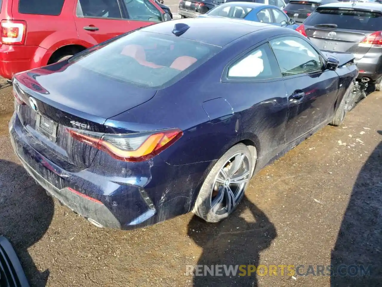 4 Photograph of a damaged car WBA73AP05MCF57573 BMW 4 SERIES 2021