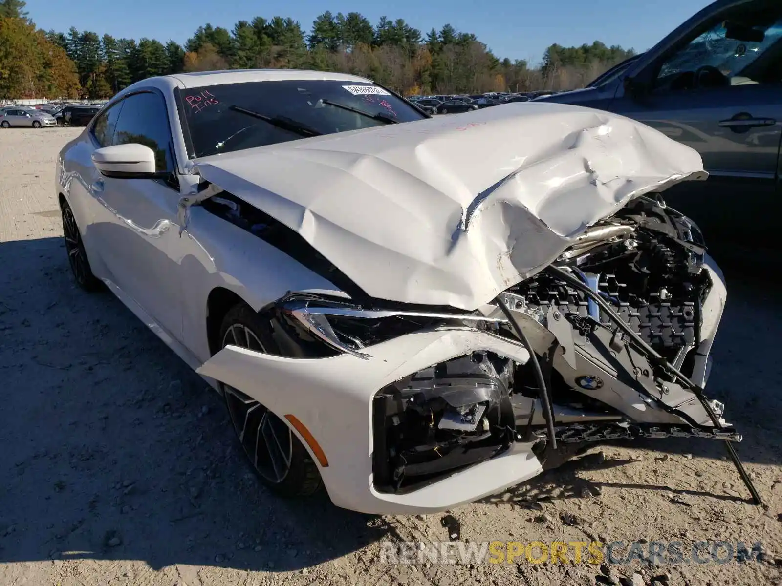 1 Photograph of a damaged car WBA73AP05MCG39920 BMW 4 SERIES 2021