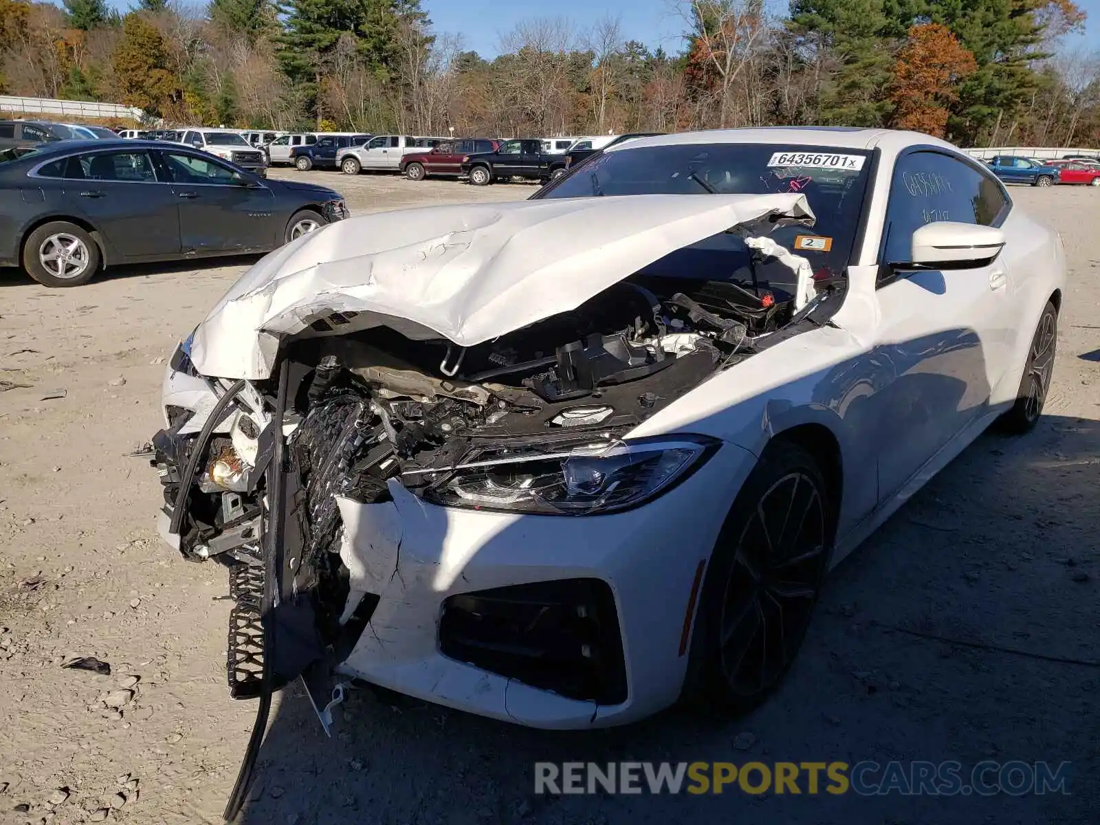 2 Photograph of a damaged car WBA73AP05MCG39920 BMW 4 SERIES 2021