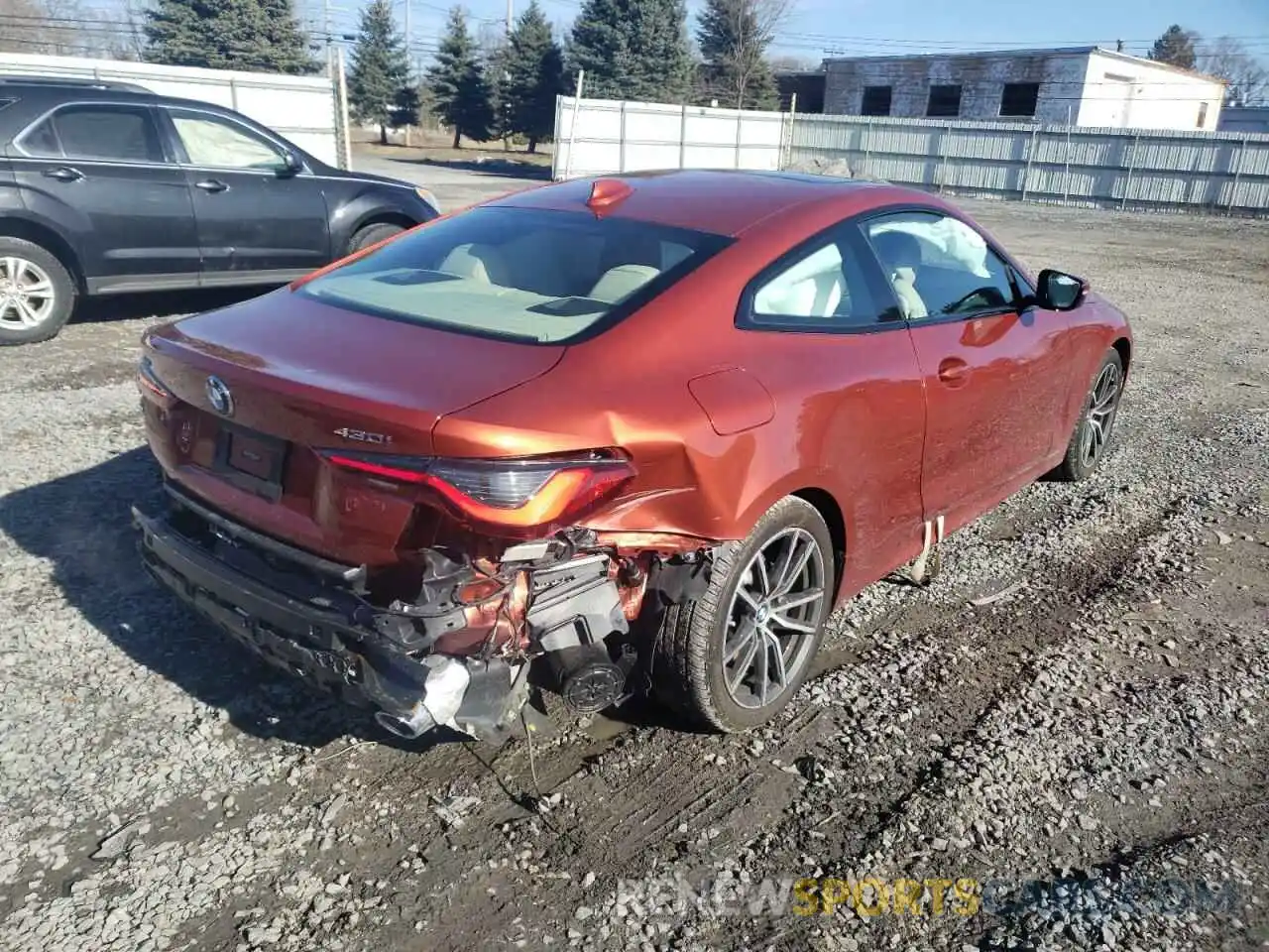 4 Photograph of a damaged car WBA73AP06MCG50974 BMW 4 SERIES 2021