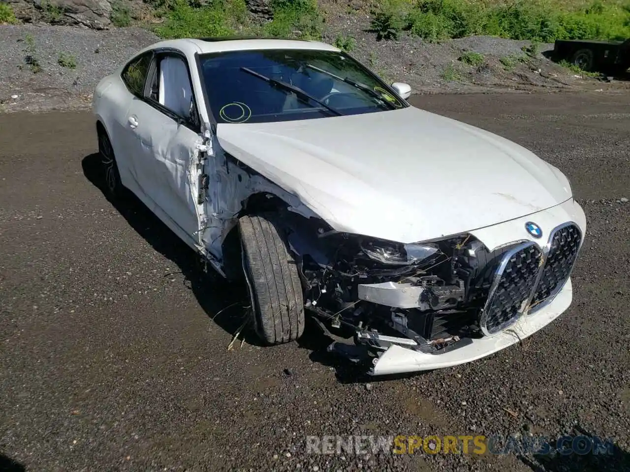 1 Photograph of a damaged car WBA73AP07MCG18003 BMW 4 SERIES 2021