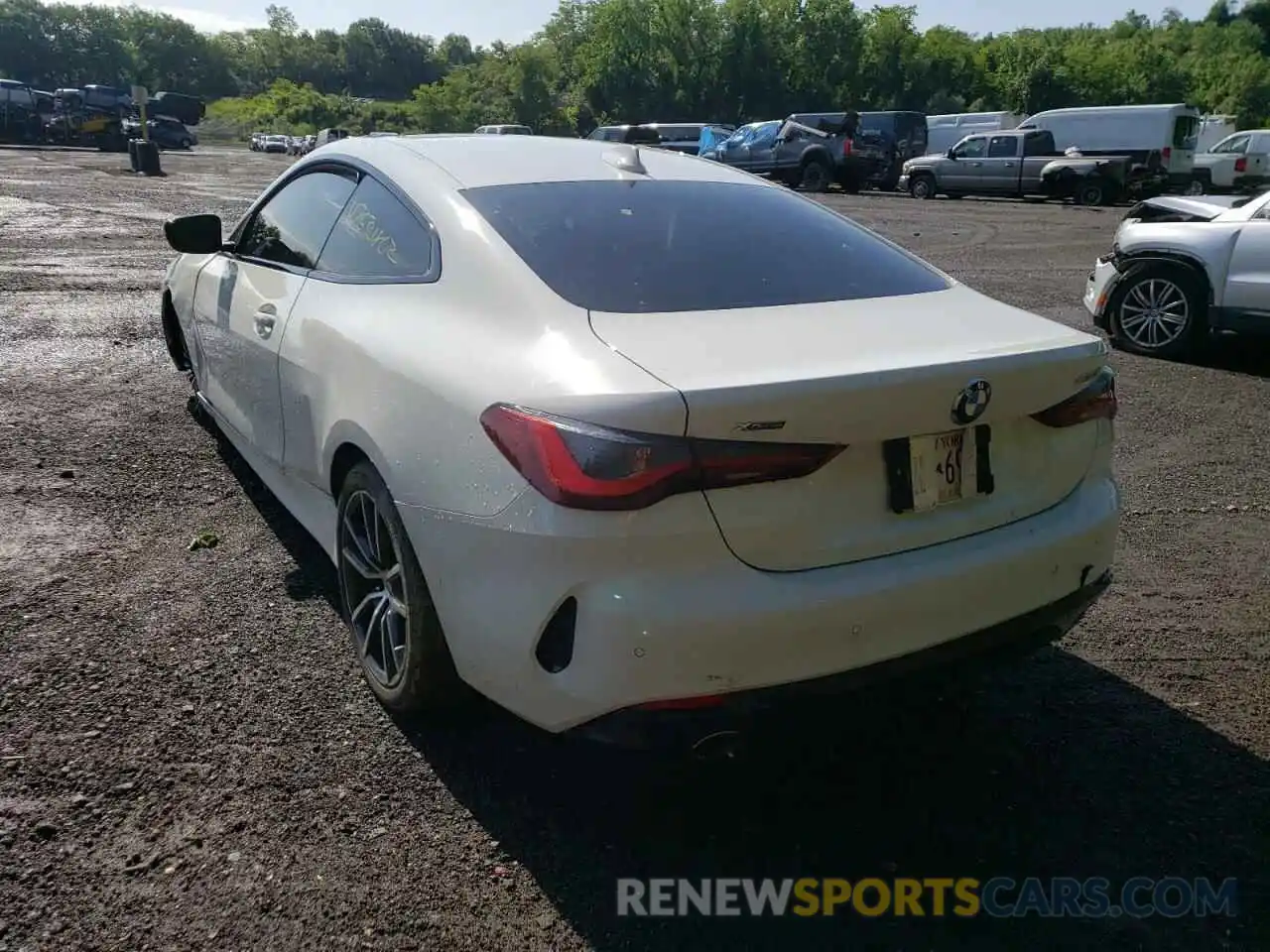 3 Photograph of a damaged car WBA73AP07MCG18003 BMW 4 SERIES 2021