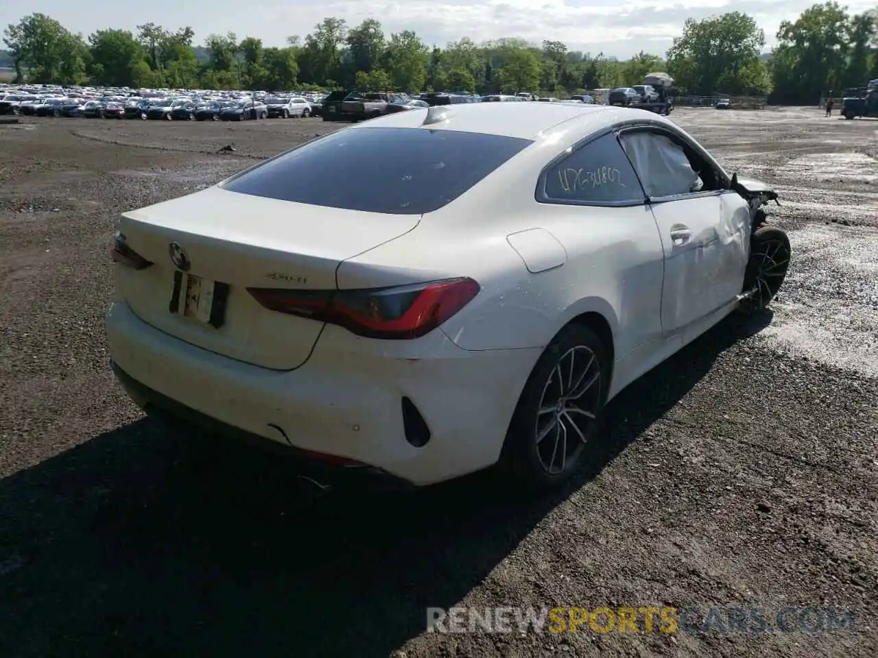 4 Photograph of a damaged car WBA73AP07MCG18003 BMW 4 SERIES 2021