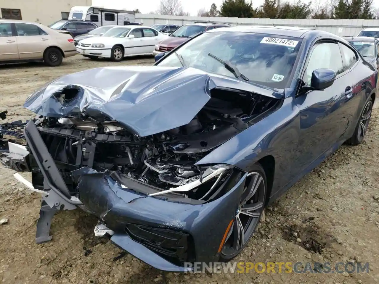 2 Photograph of a damaged car WBA73AP08MCF78465 BMW 4 SERIES 2021