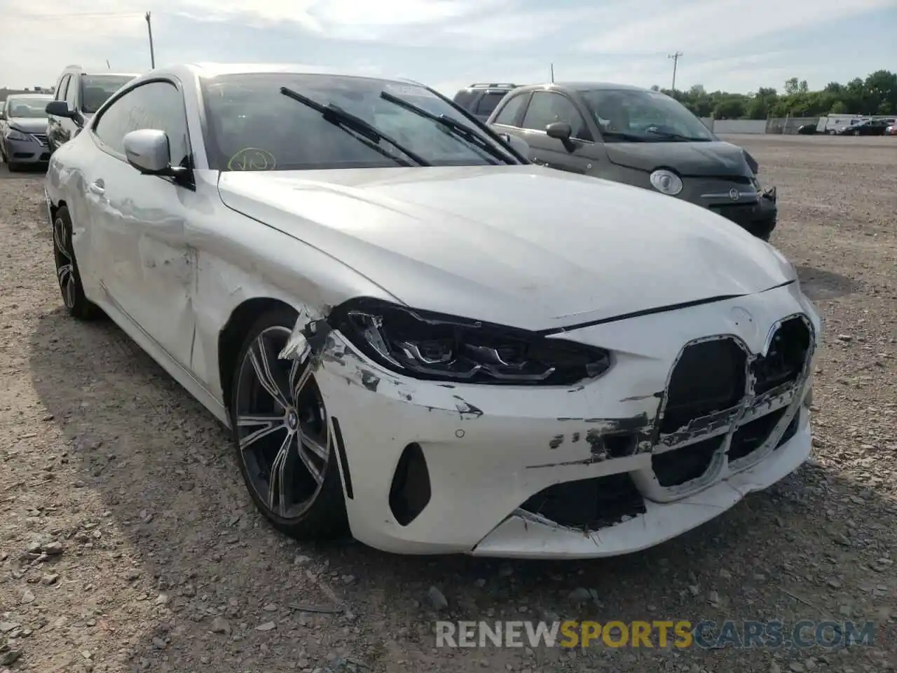 1 Photograph of a damaged car WBA73AP09MCG02885 BMW 4 SERIES 2021