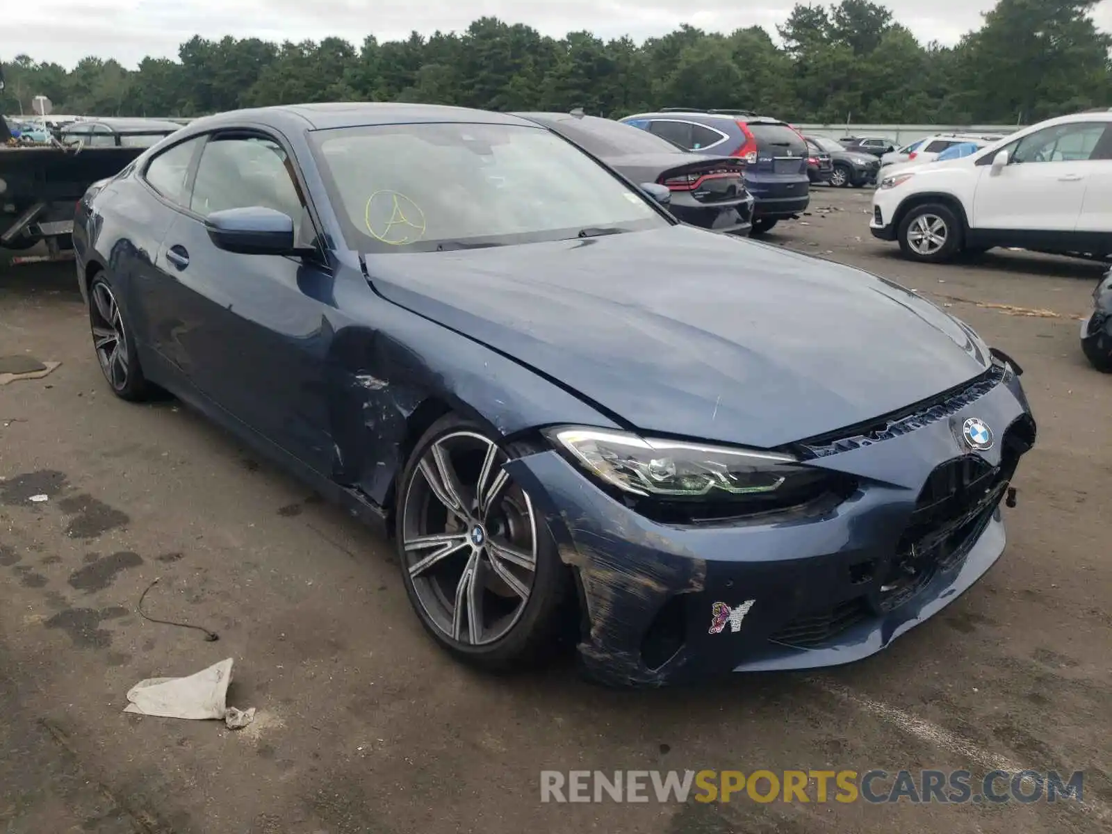 1 Photograph of a damaged car WBA73AP09MCG09450 BMW 4 SERIES 2021