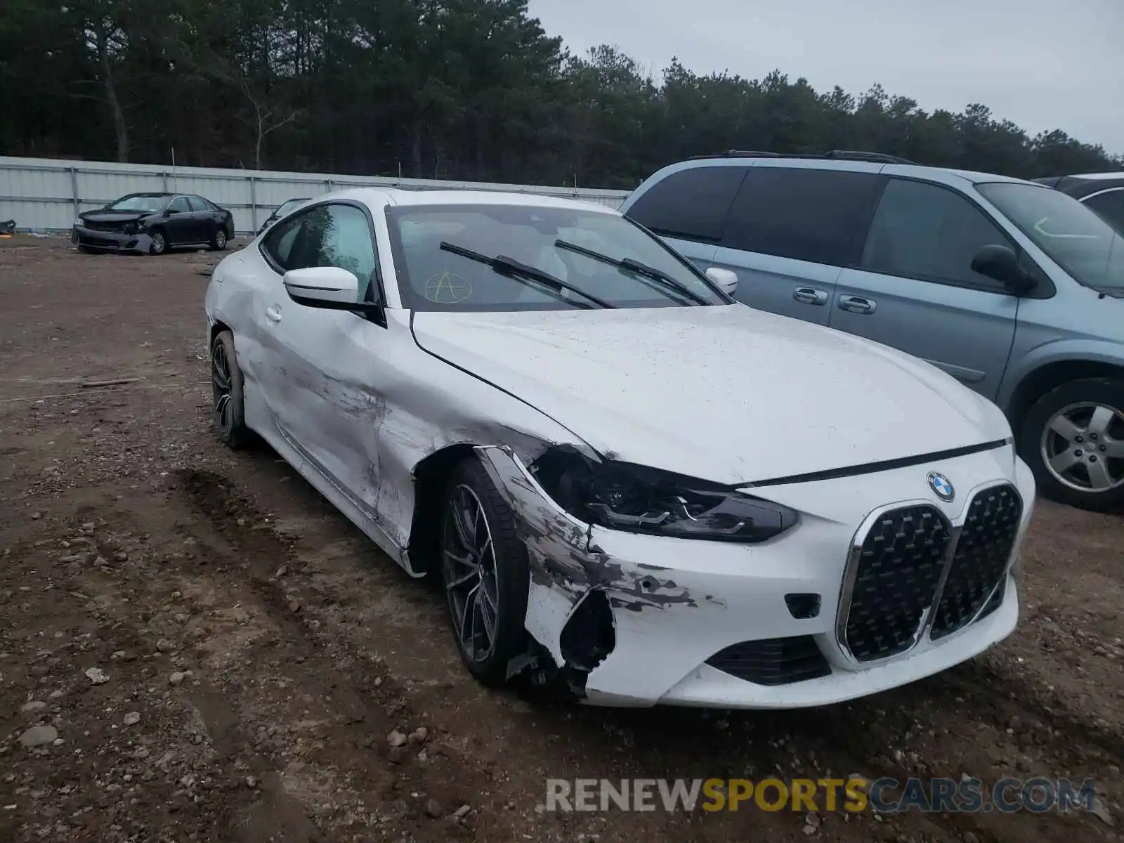 1 Photograph of a damaged car WBA73AP0XMCF81903 BMW 4 SERIES 2021