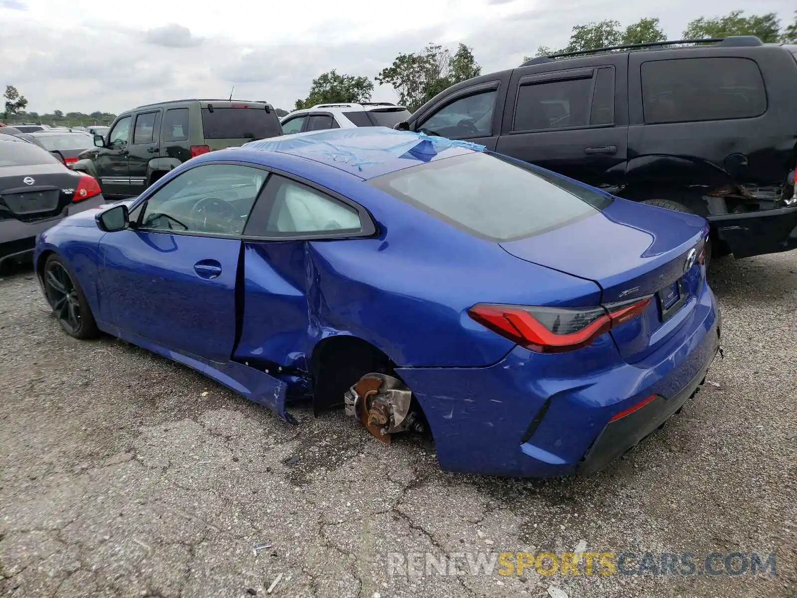 3 Photograph of a damaged car WBA73AP0XMCF91296 BMW 4 SERIES 2021