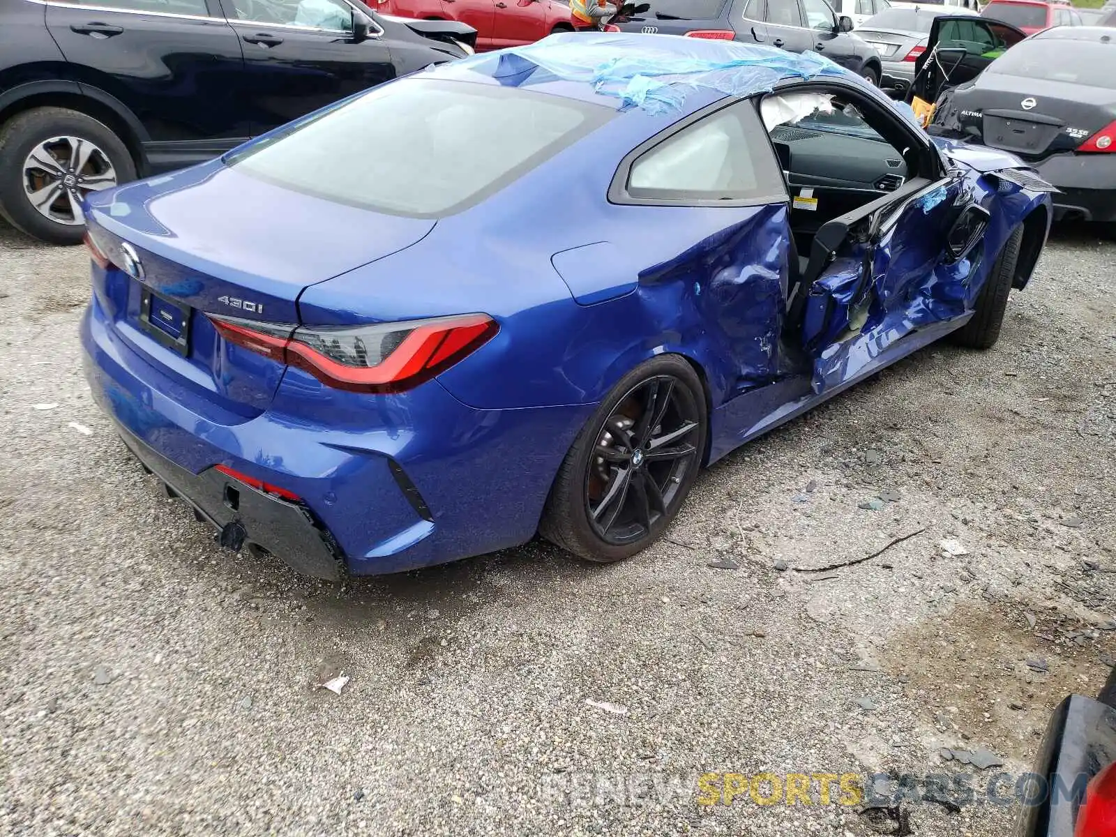 9 Photograph of a damaged car WBA73AP0XMCF91296 BMW 4 SERIES 2021