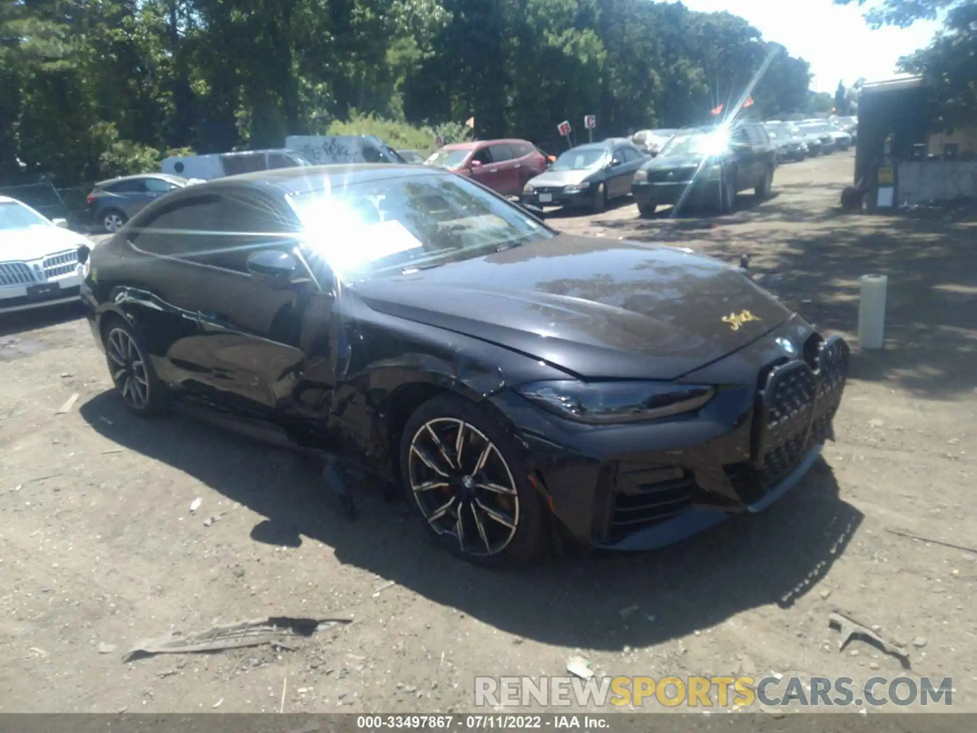 1 Photograph of a damaged car WBA13AW06NFM54103 BMW 4 SERIES 2022