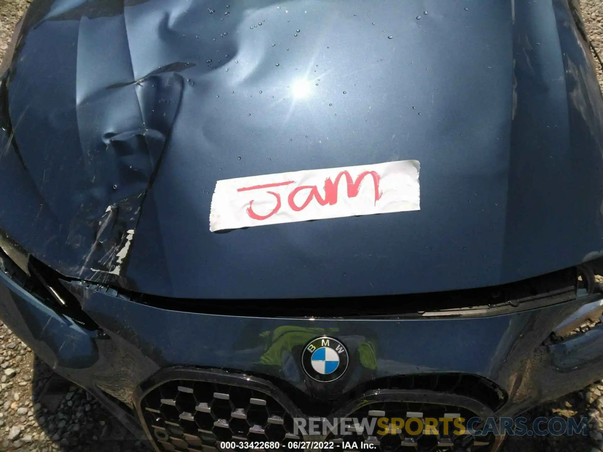 10 Photograph of a damaged car WBA23AT0XNCK17835 BMW 4 SERIES 2022