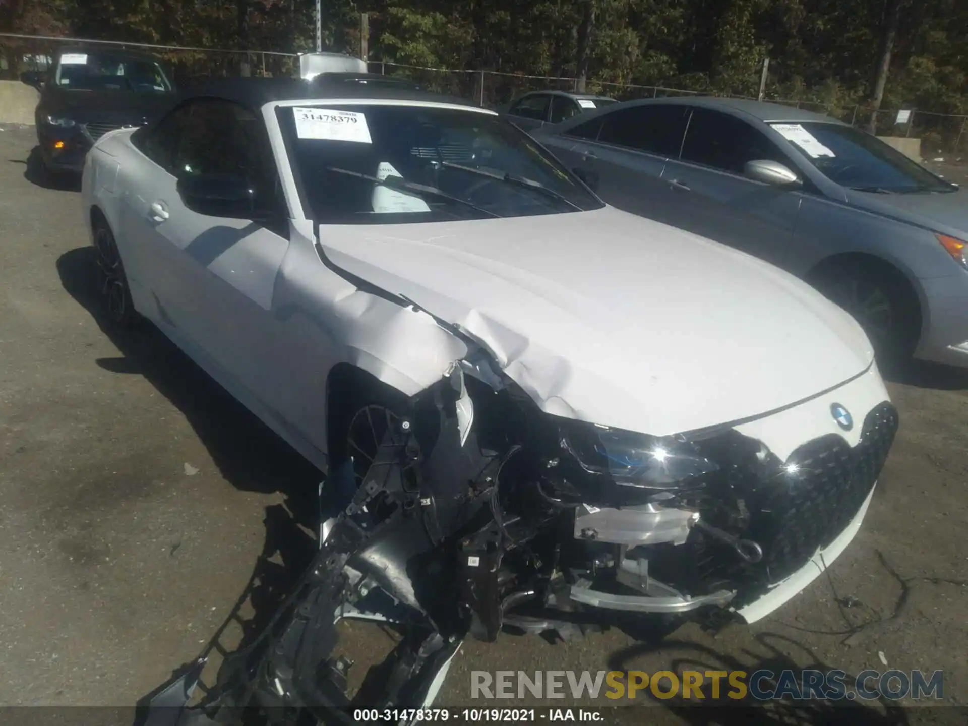 1 Photograph of a damaged car WBA43AT00NCH71316 BMW 4 SERIES 2022