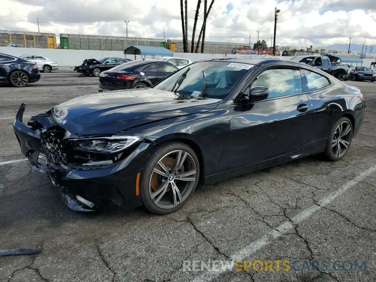 1 Photograph of a damaged car WBA53AP00NCK23909 BMW 4 SERIES 2022