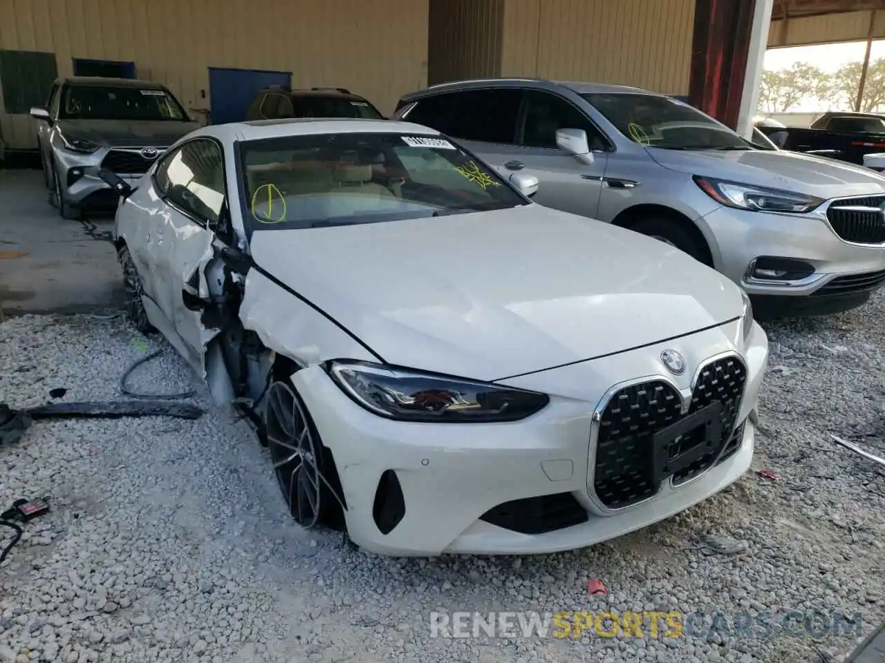 1 Photograph of a damaged car WBA53AP04NCH91602 BMW 4 SERIES 2022