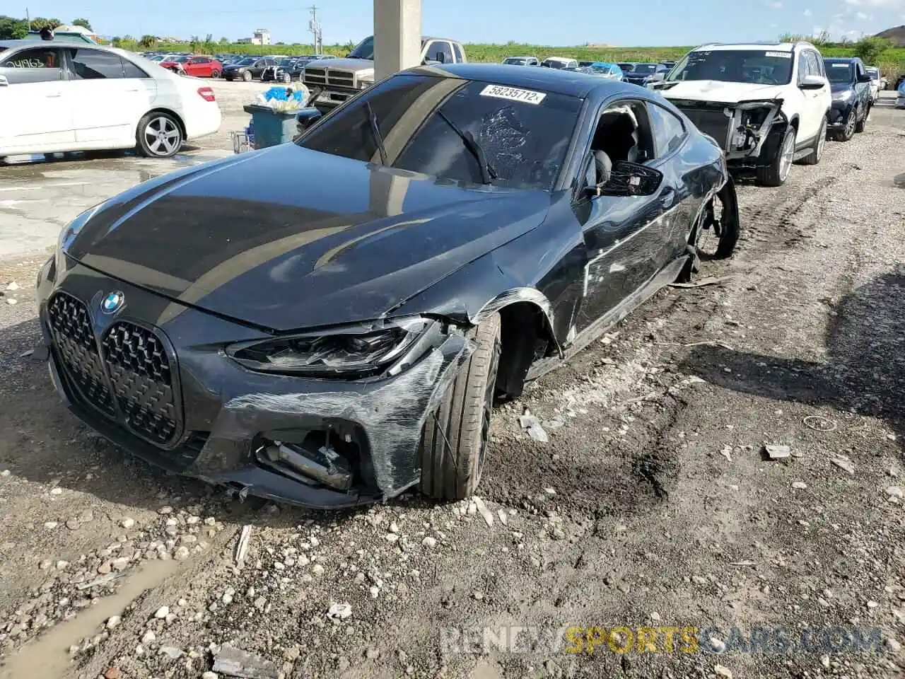 2 Photograph of a damaged car WBA53AP06NCJ71783 BMW 4 SERIES 2022