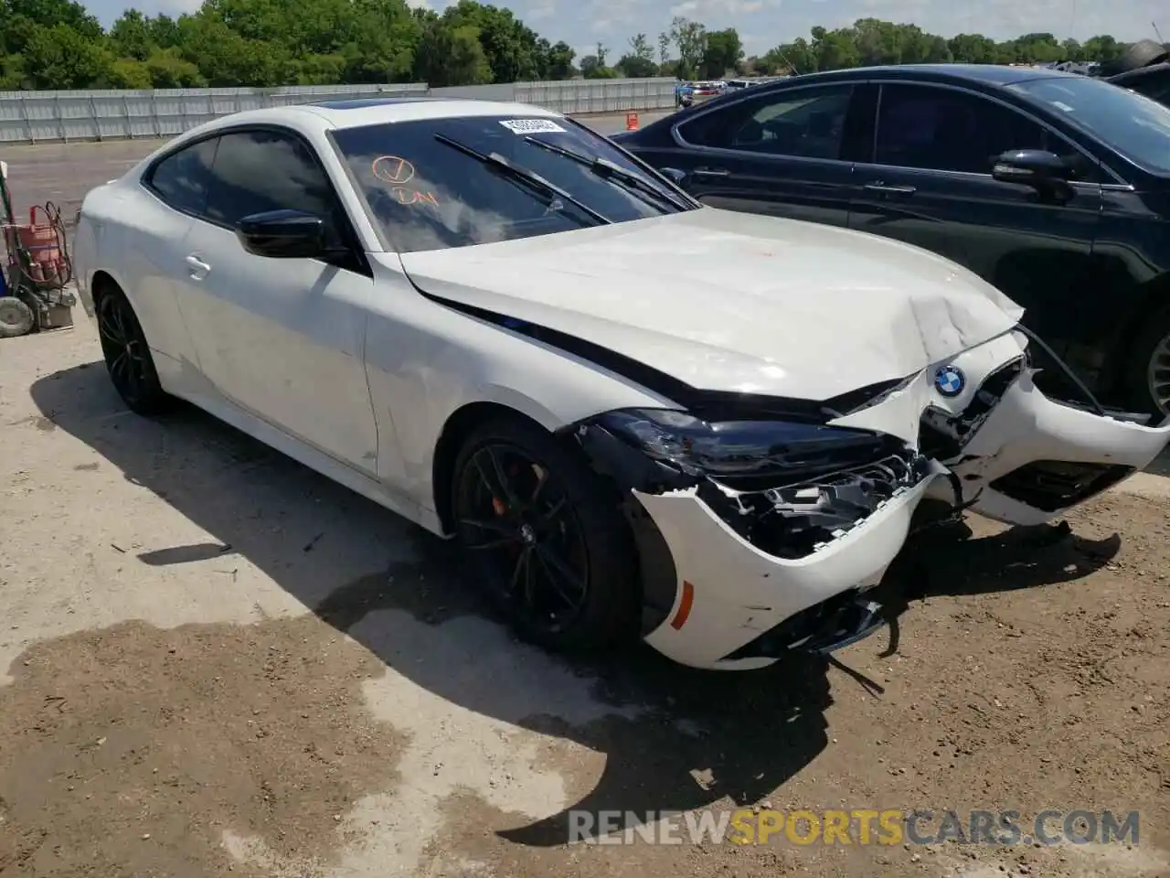 1 Photograph of a damaged car WBA53AP07NCK03964 BMW 4 SERIES 2022