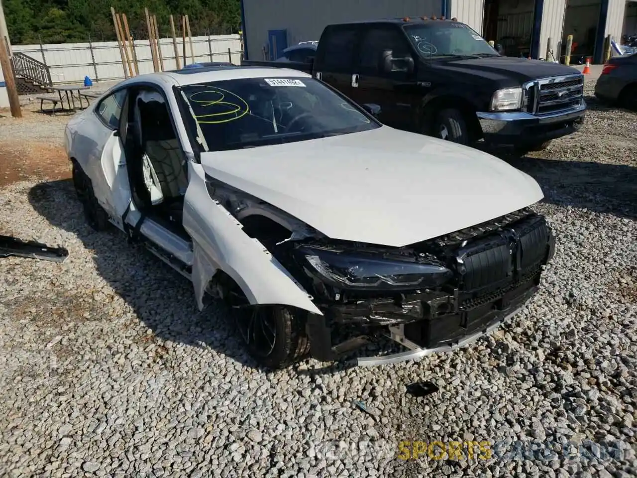 1 Photograph of a damaged car WBA53AP07NCK07156 BMW 4 SERIES 2022