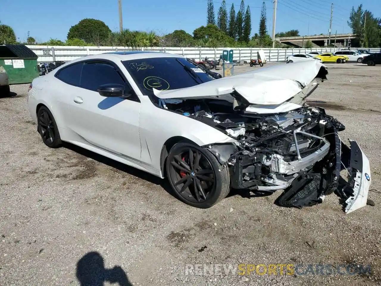 1 Photograph of a damaged car WBA53AP08NCJ58470 BMW 4 SERIES 2022