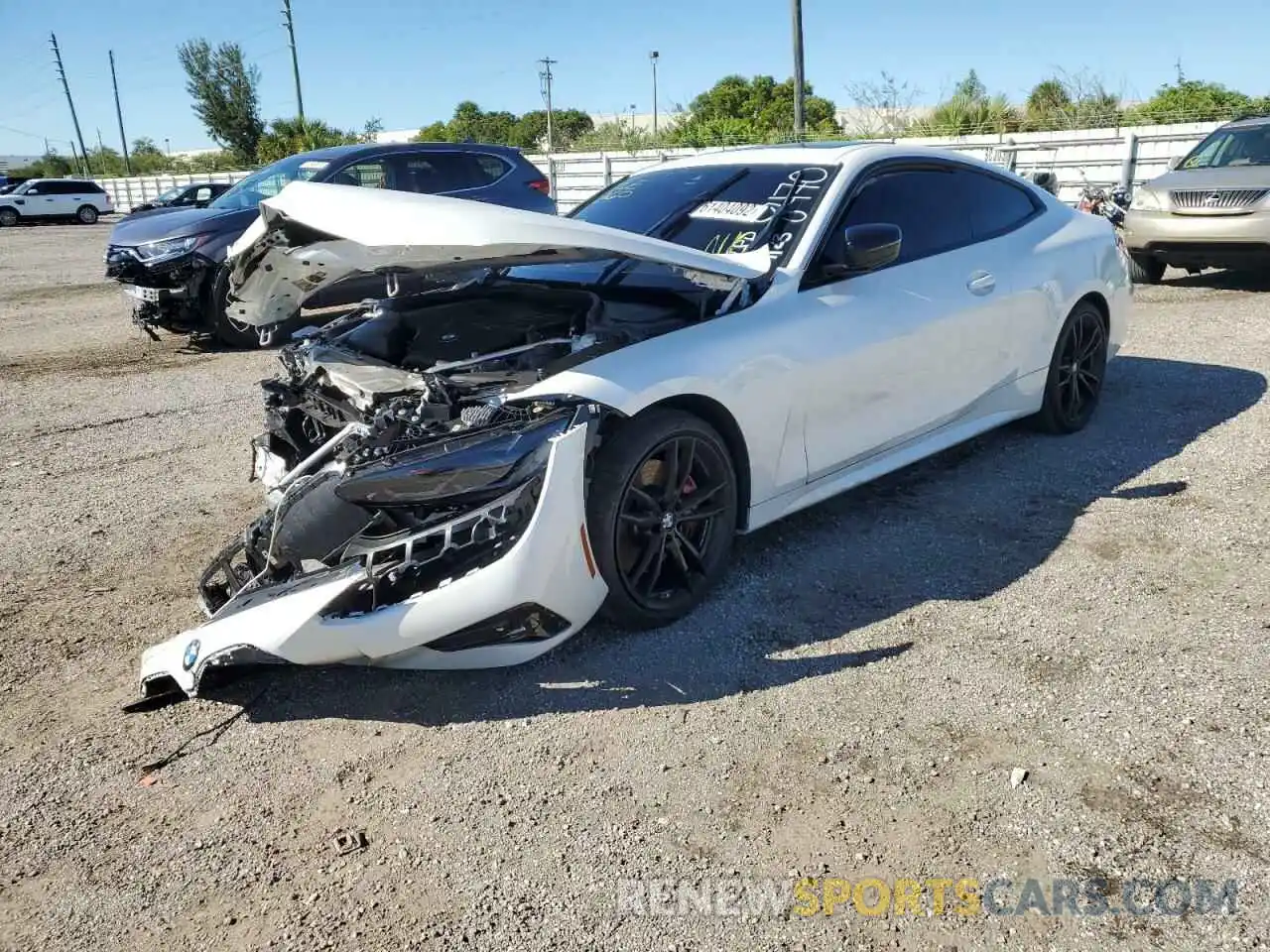 2 Photograph of a damaged car WBA53AP08NCJ58470 BMW 4 SERIES 2022