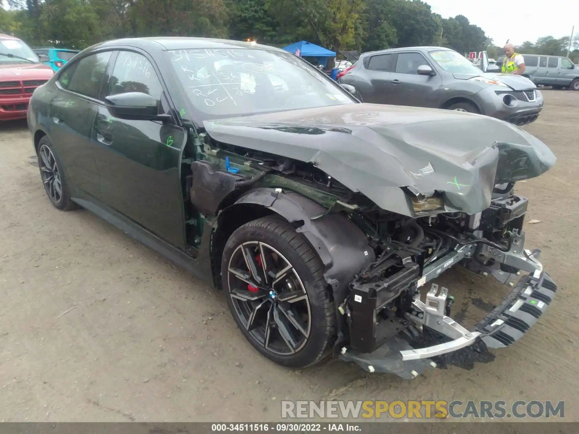 1 Photograph of a damaged car WBA63AV00NFM42665 BMW 4 SERIES 2022