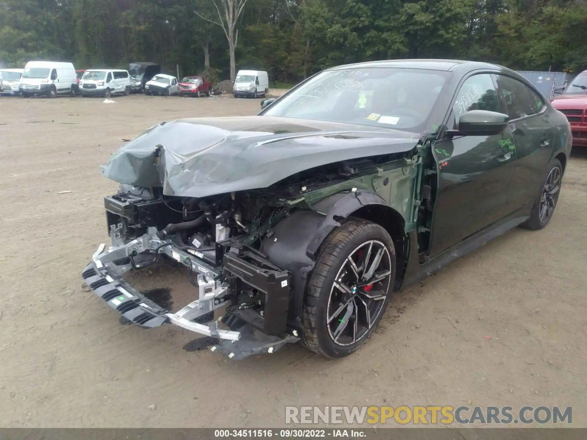 2 Photograph of a damaged car WBA63AV00NFM42665 BMW 4 SERIES 2022