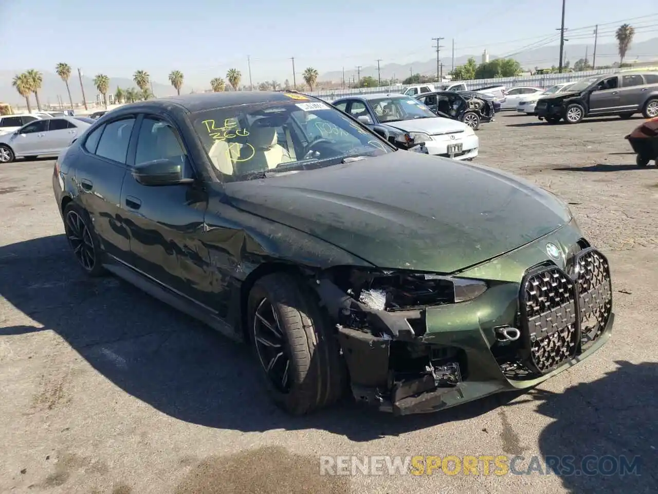 1 Photograph of a damaged car WBA63AV01NFM59538 BMW 4 SERIES 2022