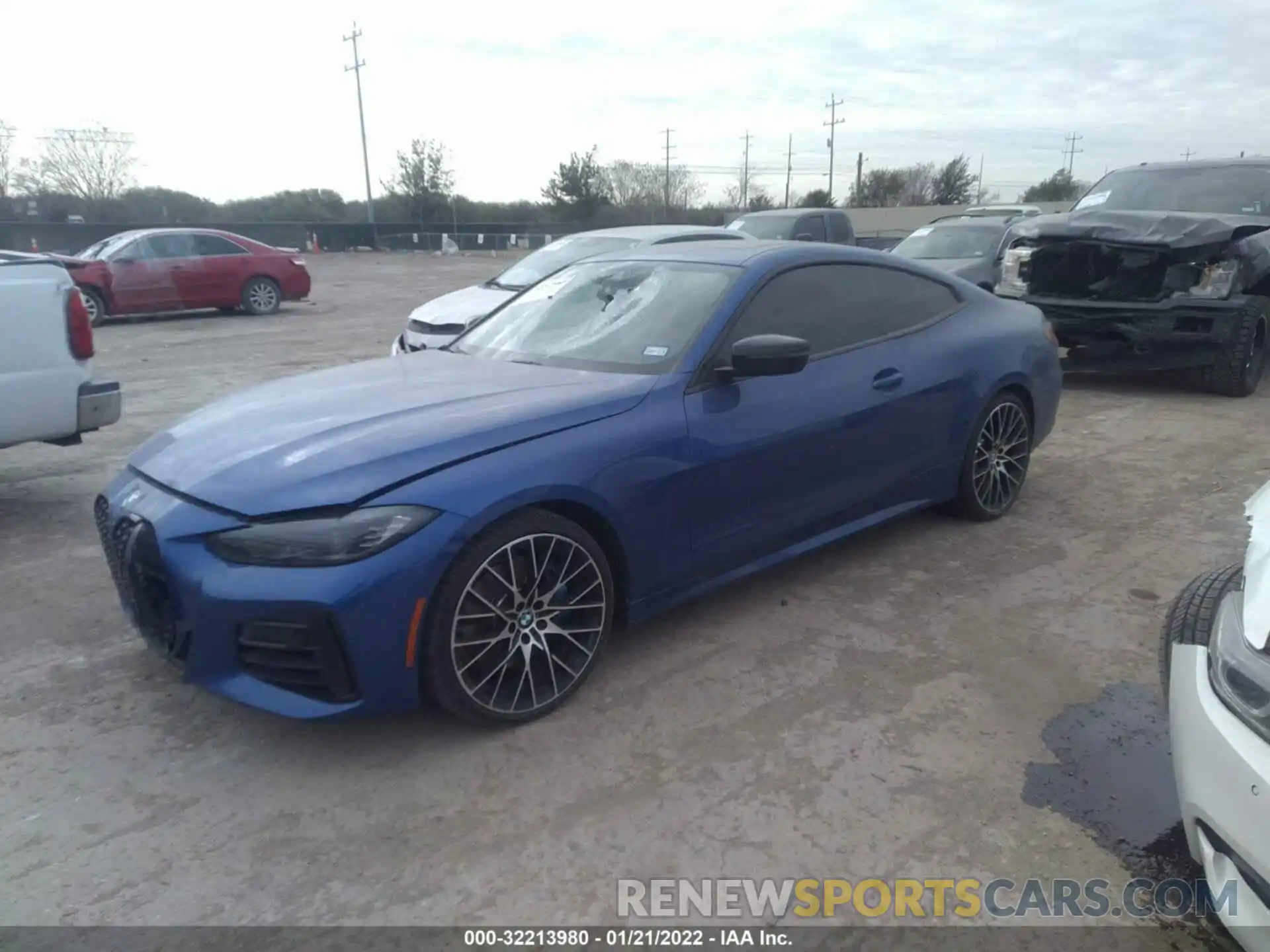 2 Photograph of a damaged car WBA83AP08NCH78848 BMW 4 SERIES 2022