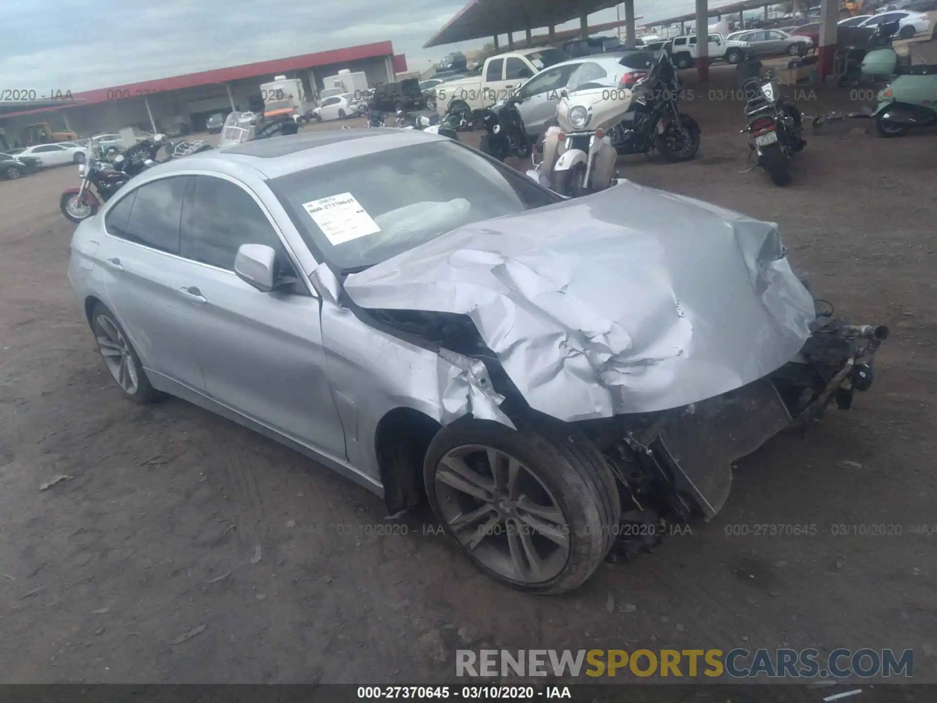1 Photograph of a damaged car WBA4J1C51KBM13951 BMW 430I 2019