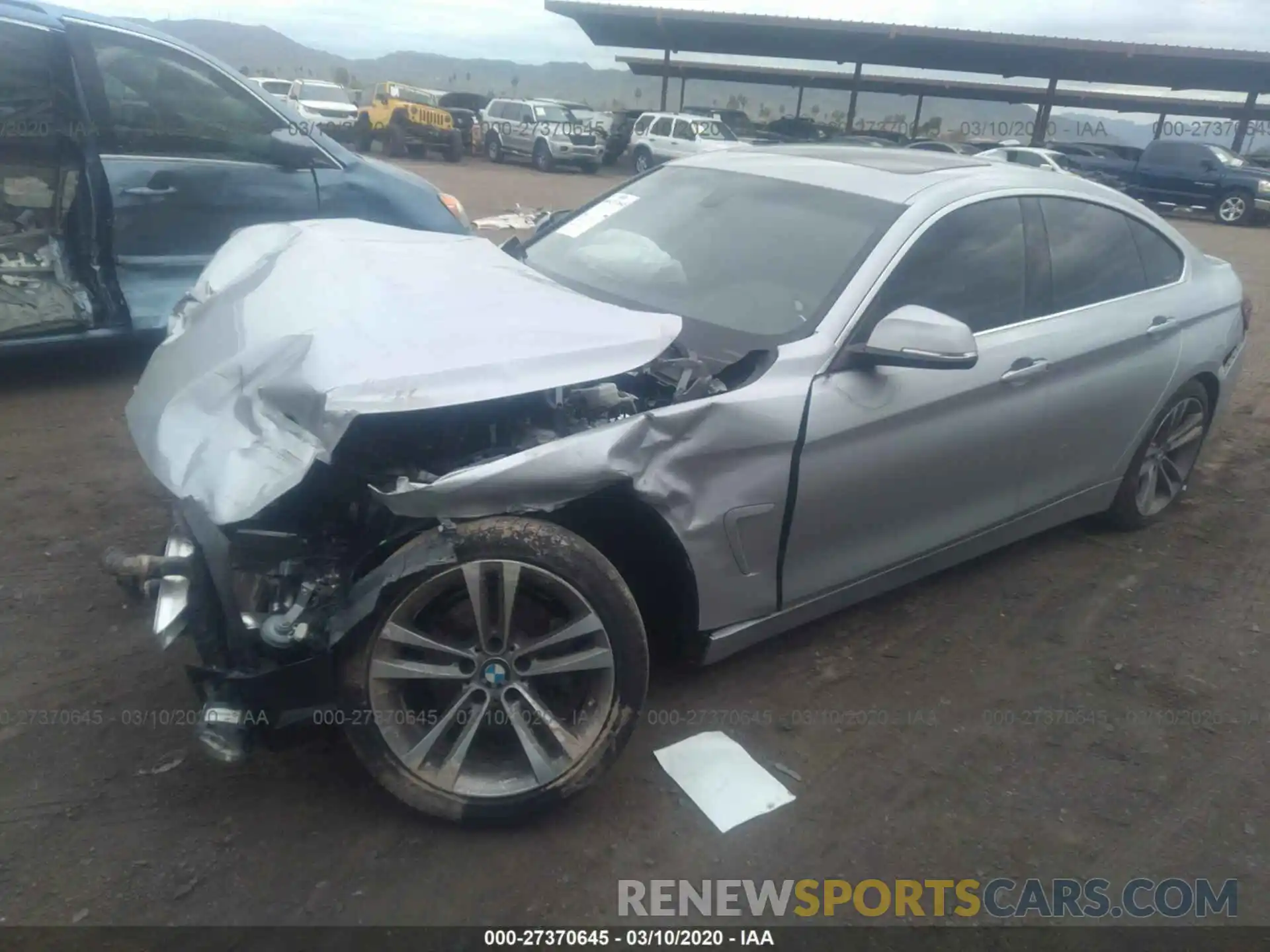 2 Фотография поврежденного автомобиля WBA4J1C51KBM13951 BMW 430I 2019