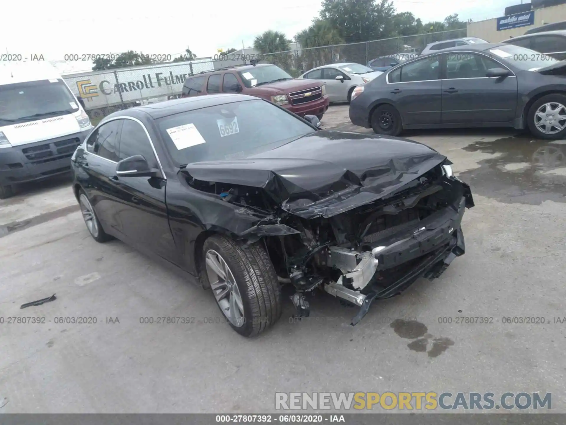 1 Photograph of a damaged car WBA4J1C52KBM14672 BMW 430I 2019